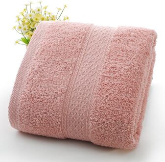 Badhanddoek Katoen Absorberende Huishouden Badhanddoek Badkamer Handdoek Strandlaken Badhanddoek Borduren licht roze