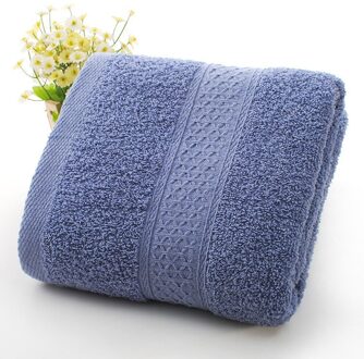 Badhanddoek Katoen Absorberende Huishouden Badhanddoek Badkamer Handdoek Strandlaken Badhanddoek Borduren marine blauw