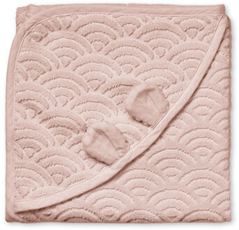 Badhanddoek met oren Baby Pink Roze/lichtroze - 80x80 cm