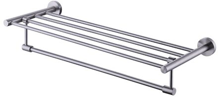 Badhanddoek Rack Handdoekhouder 24-Inch SUS 304 Roestvrij Staal Badkamer Organizer Shelf ROESTVRIJ Wall Mount Geborsteld afwerking