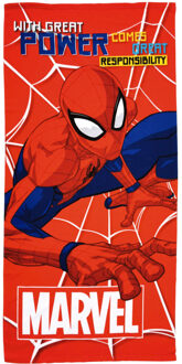 Badhanddoek spiderman, 70x140cm