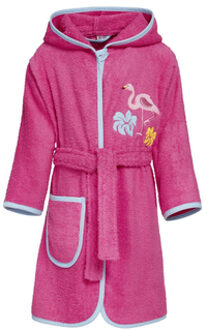 Badjas voor meisjes - Flamingo - Roze - maat 98-104cm