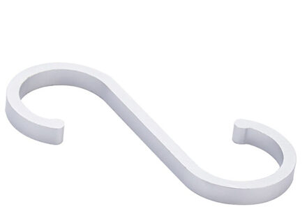 Badkamer 12 stks/set S Type Keuken Badkamer Slaapkamer Haak Up Hanger Haak Sluiting Houder Haken Voor Opknoping Kleding Handtas Haak zilver