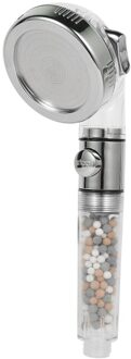Badkamer 3-Functie Spa Douchekop Met Switch On/Off Knop Hoge Druk Anion Filter Bad Head Water saving Douche