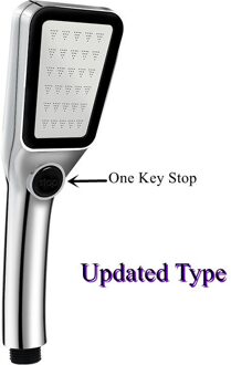 Badkamer Accessoires Hoge Druk Waterbesparende Vierkante Douchekop Voor Bad Handheld Beste Douchekop Verstelbare Sproeikop Updated type