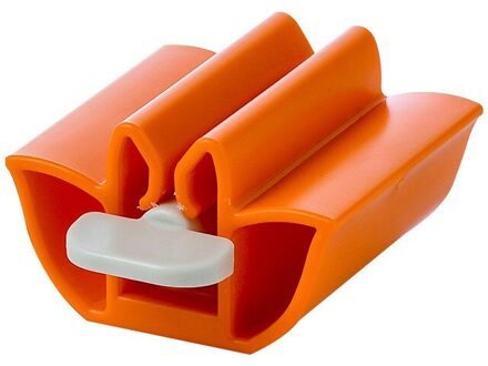 Badkamer Accessoires Tandpasta Squeezer Tandpasta Dispenser Tube Squeezer Gezichtsreiniger Druk Rolling Holder Voor Kids Oranje