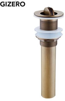 Badkamer Accessoires Wastafel Sink Pop Up Drain Antieke Afwerking Messing Materiaal Clic-clac Waterlet Keuken Zeef ZR2001 ZR2001-1