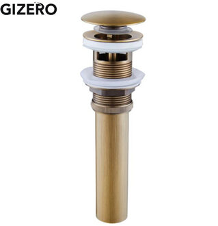Badkamer Accessoires Wastafel Sink Pop Up Drain Antieke Afwerking Messing Materiaal Clic-clac Waterlet Keuken Zeef ZR2001 ZR2001-6