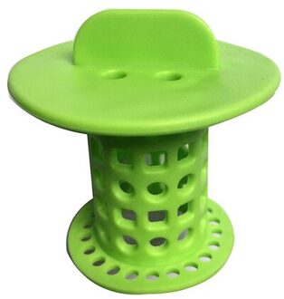 Badkamer Afvoer Haar Catcher Bad Stopper Plug Gootsteenzeefje Filter Riool Bagger Apparaat Douche Haar Stopper Badkamer Accessoires groen