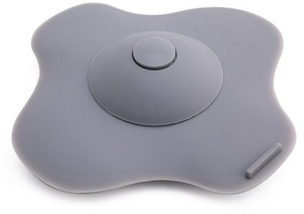 Badkamer Afvoer Water Plug Stopper Rubber Cirkel Siliconen Gootsteenzeefje Filter Stopper Afvoerputje Haar Keuken Gadget Set grijs