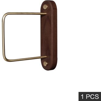 Badkamer Armatuur Sjaal Plank Badkamer Wc Opslag Handdoek Houder Hout En Messing Rack Handdoek Hanger F-1159