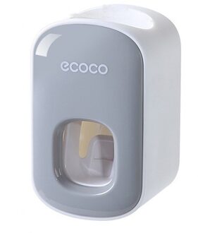 Badkamer Automatische Tandpasta Dispenser Wall Mounted Kinderen Volwassen Punch Gratis Squeezer Tandpasta grijs
