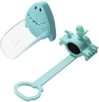 Badkamer Benodigdheden Kraan Extender Kinderen Cartoon Sink Extender Kraan Handvat Extender Set Wastafel Kraan Extender Accessoires Blauw