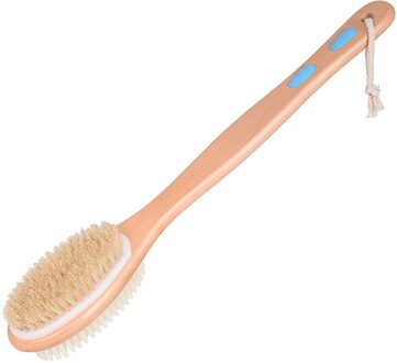 Badkamer Body Borstels Lange Steel Bad Natuurlijke Haren Borstels Exfoliërende Massager Met Houten Handvat Droog Borstelen Douche Tool