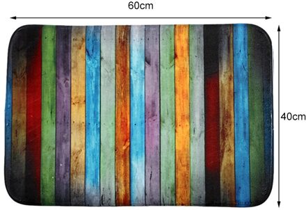 Badkamer Deurmat 1 Pcs Kleurrijke voor De Houten Huis Slaapkamer In Front Antislip Deurmat Badkamer Tapijt Badkamer set Tapijt width 40 lang 60cm