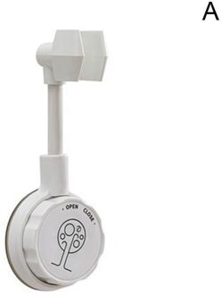 Badkamer Douche Haak Gratis Ponsen Naadloze Verstelbare Vaste Base Douche Accessoires Douche Rack Gereedschap Badkamer Accessoires wit