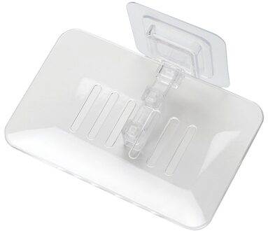 Badkamer Douche Zeepkist Schotel Opslag Plaat Lade Houder Case Zuig Gerechten Plastic Badkamer Zeephouder Gerechten Plastic wit