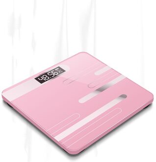 Badkamer Elektronische Weegschaal Gewicht Huishoudelijke Weegschaal Nauwkeurige Volwassen Gezondheid Wegen Led Digitale Vet Elektronische Weegschaal Roze