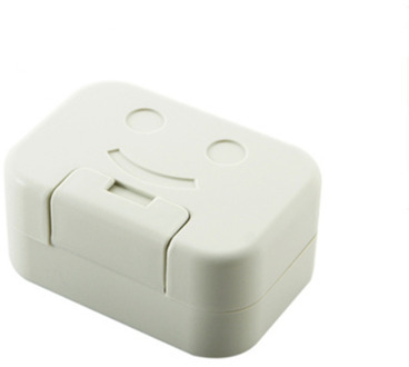 Badkamer Glimlach Gezicht Zeepkist Deksel Draagbare Zeepkist Wc Reizen Draagbare Zeepkist Afvoer Quick Afvoer Verzegelde Met Deksel zeepkist groen Soap doos