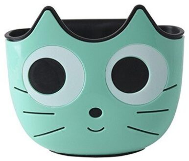 Badkamer Gootsteen Zeef Rubber Afvoer Mand Opslag Filter Zeep Container Accessoires Kraan Opbergtas Gereedschap Gadgets groen