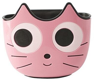 Badkamer Gootsteen Zeef Rubber Afvoer Mand Opslag Filter Zeep Container Accessoires Kraan Opbergtas Gereedschap Gadgets Roze