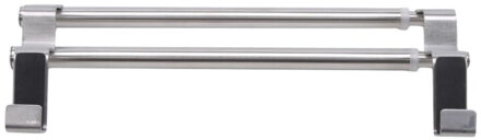 Badkamer Handdoek Hanger 304 Roestvrij Staal Badkamer Handdoek Bar Double-Layer Niet-Geperforeerde Badkamer Hardware Hanger Set