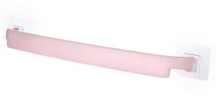 Badkamer Handdoek Rail Rack Holder Wall Mounted Zelfklevende Opknoping Hanger Huishoudelijke Accessoires Organizer Kledingkast Planken roze