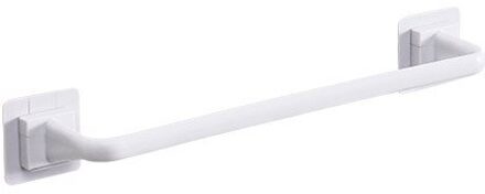 Badkamer Handdoek Rek Muur Gemonteerde Handdoek Houder Punch-Gratis Keuken Zelfklevende Rag Pot Cover Opslag Staaf Huishouden accessoires wit L