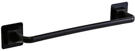 Badkamer Handdoek Rek Muur Gemonteerde Handdoek Houder Punch-Gratis Keuken Zelfklevende Rag Pot Cover Opslag Staaf Huishouden accessoires zwart L