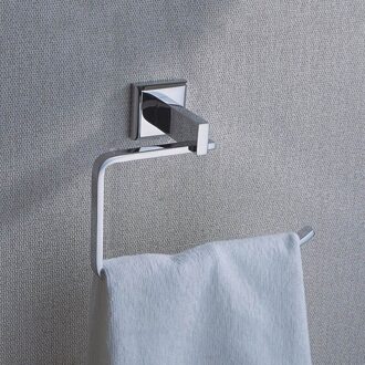 Badkamer Hardware Accessoires Chrome Handdoek Ring Toiletrolhouder Douche Zeepbakje Pomp Wc Borstel Houders Keramische Cup Rack Towel Ring