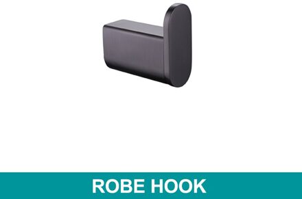 Badkamer Hardware Set Gun Metal Zwart Grijs Papierrolhouder Handdoekhouder Hanger Gewaad Haak Toiletborstel Houder Badkamer Accessorie Robe Hook