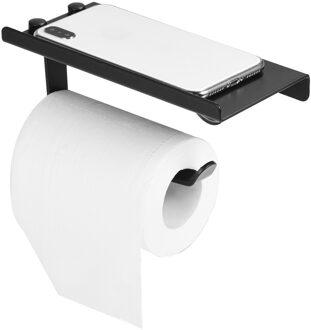Badkamer Hardware Set Wit Papier Mobiele Telefoon Houder Ruimte Aluminium Antieke Rolhouder Met Plank Wc-papier Doos Muur Mount
