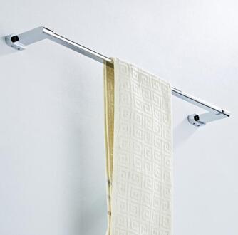 Badkamer Hardware Sets Chrome Handdoek Ring Handdoek Bar Badkamer Accessoires Bad Papier Houder Doek Haak Messing Materiaal single towel bar