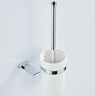 Badkamer Hardware Sets Chrome Handdoek Ring Handdoek Bar Badkamer Accessoires Bad Papier Houder Doek Haak Messing Materiaal toilet brush houder