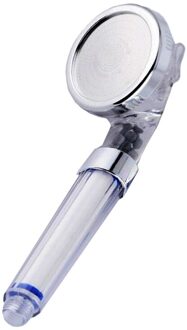 Badkamer Katoen Filter Douchekop Purifier Roest En Stof 3 Modes Verstelbare Jetting Neerslag Spa Douchekop Voor Bad doorzichtig