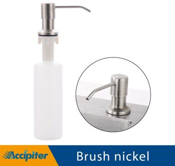 Badkamer Keuken Handzeep Dispensers Spray Vloeibare Zeep Dispensers Plastic Fles 380Ml Flessen Voor Ontsmettingsmiddel Hand Zeep nikkel