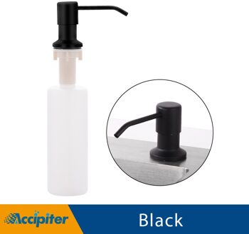 Badkamer Keuken Handzeep Dispensers Spray Vloeibare Zeep Dispensers Plastic Fles 380Ml Flessen Voor Ontsmettingsmiddel Hand Zeep zwart