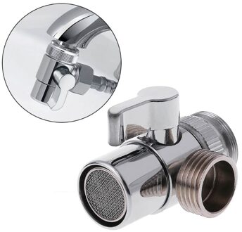 Badkamer Keuken Messing Wastafel Valve Diverter Kraan Splitter Te Slang Adapter M22 X M24