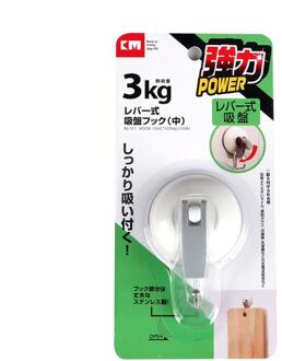 Badkamer/Keuken Zware Grote Zuignap Haken Snap Hendel Vacuüm Houder Decoratieve Haken 5cm