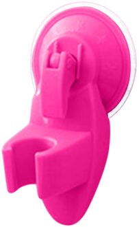 Badkamer Krachtige Zuignap Wandmontage Douchekop Beugel Verstelbare Handheld Douchekop Beugel Badkamer Accessoires heet roze