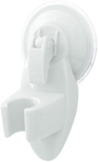 Badkamer Krachtige Zuignap Wandmontage Douchekop Beugel Verstelbare Handheld Douchekop Beugel Badkamer Accessoires wit