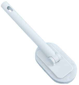 Badkamer Lange Steel Borstels, Wc Schoonmaken Borstels, Bad Spons Borstels, Wc Vloertegels, keramische Tegel Borstels, Vloer Zilver