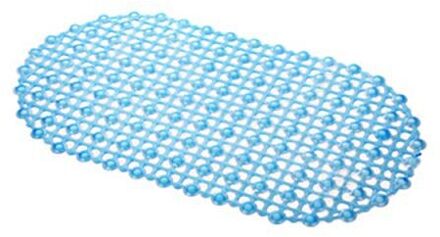 Badkamer Mat Veiligheid Anti-Slip Pvc Vloermatten Bad Bad Douche Clear Bubble Tapijt Huishouden Keuken Badkamer Tapijten Accessoires blauw
