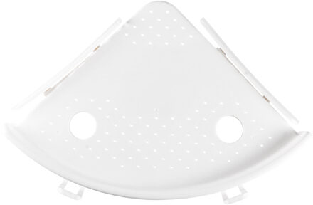 Badkamer Muur Plank Hoek Douche Plank Shampoo Plank Houder Wandmontage Itchen Opslag Rack Organizer Badkamer Accessoires wit