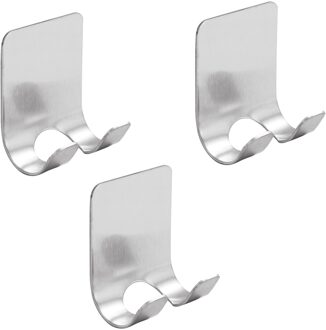 Badkamer Opslag Haken Rvs Zelfklevende Waterdichte Badkamer Muur Haken Home Nuttig Houder Haak Badkamer Accessoires 3stk