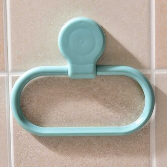 Badkamer Opslag Papier Wc Rack Ring Abs Thuis Roll Decoratie Zelfklevende Handdoek Houder Muurbevestiging Hotel Hangers Jas Blauw