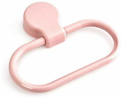 Badkamer Opslag Papier Wc Rack Ring Abs Thuis Roll Decoratie Zelfklevende Handdoek Houder Muurbevestiging Hotel Hangers Jas Roze