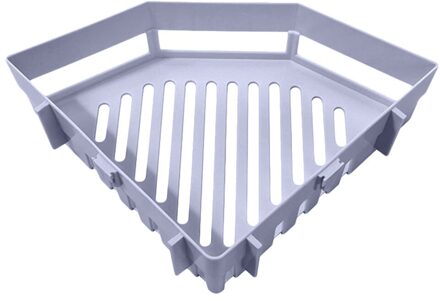 Badkamer Opslag Planken Opbergrek Driehoekige Hoek Douche Caddy Plank Badkamer Rack Opslag Houder Organizer Supplies licht grijs