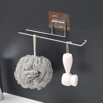 Badkamer Papieren Handdoek Houder Roestvrij Zelfklevende Wall Mount Keuken