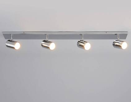 Badkamer plafondlamp Dejan, 85cm, 4-lamps, chroom, IP44